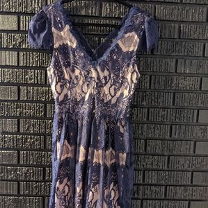 Soieblu Cap Sleeve Lace Dress NWOT
